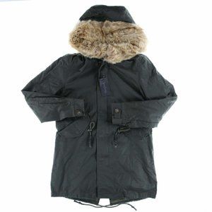 NWT TIENFOOK WINTER THICKEN FILLED PARKA COAT w Detachable Faux Fur Hood M